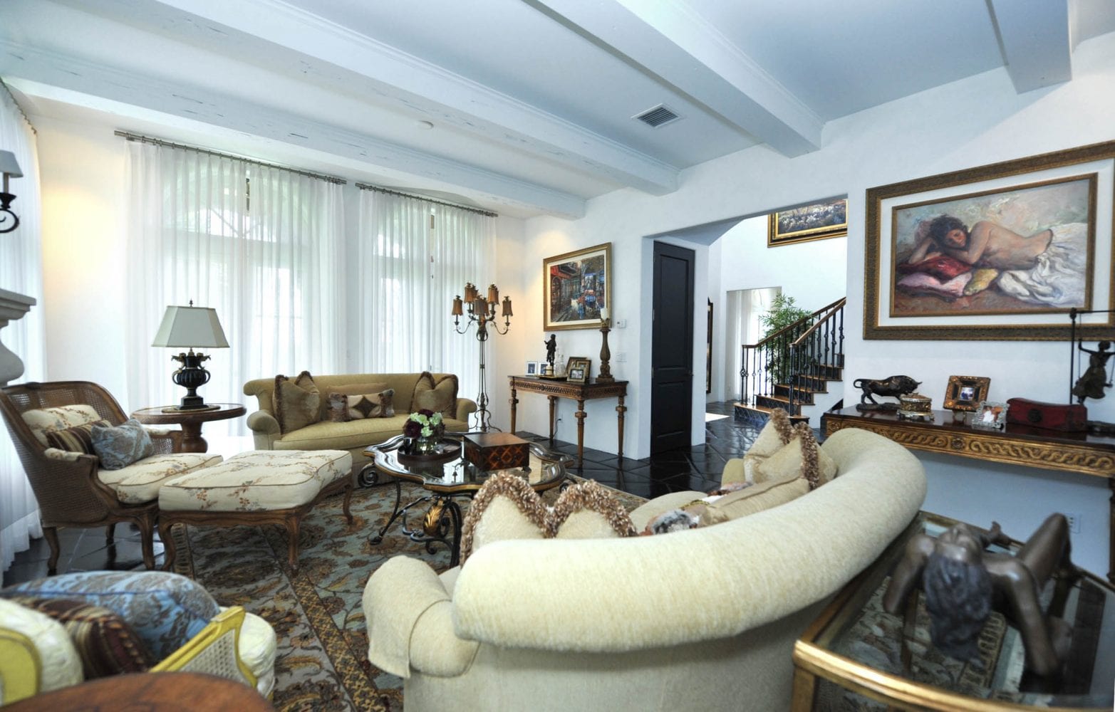 Palm Beach Residence Living Room