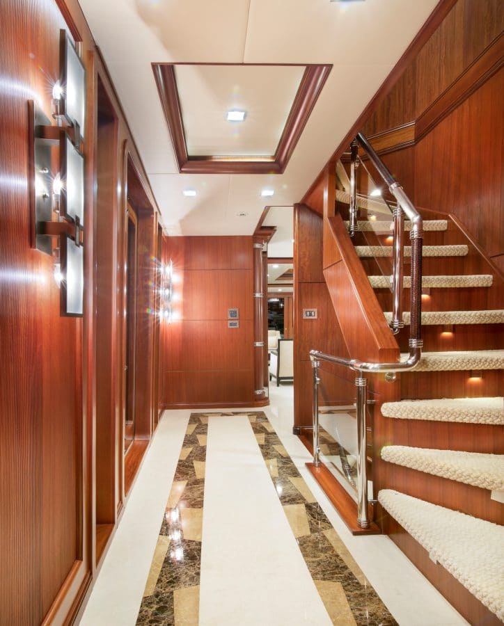 Yacht Interior Design 120' Nordhavn Yacht Aurora Fort Lauderdale Florida