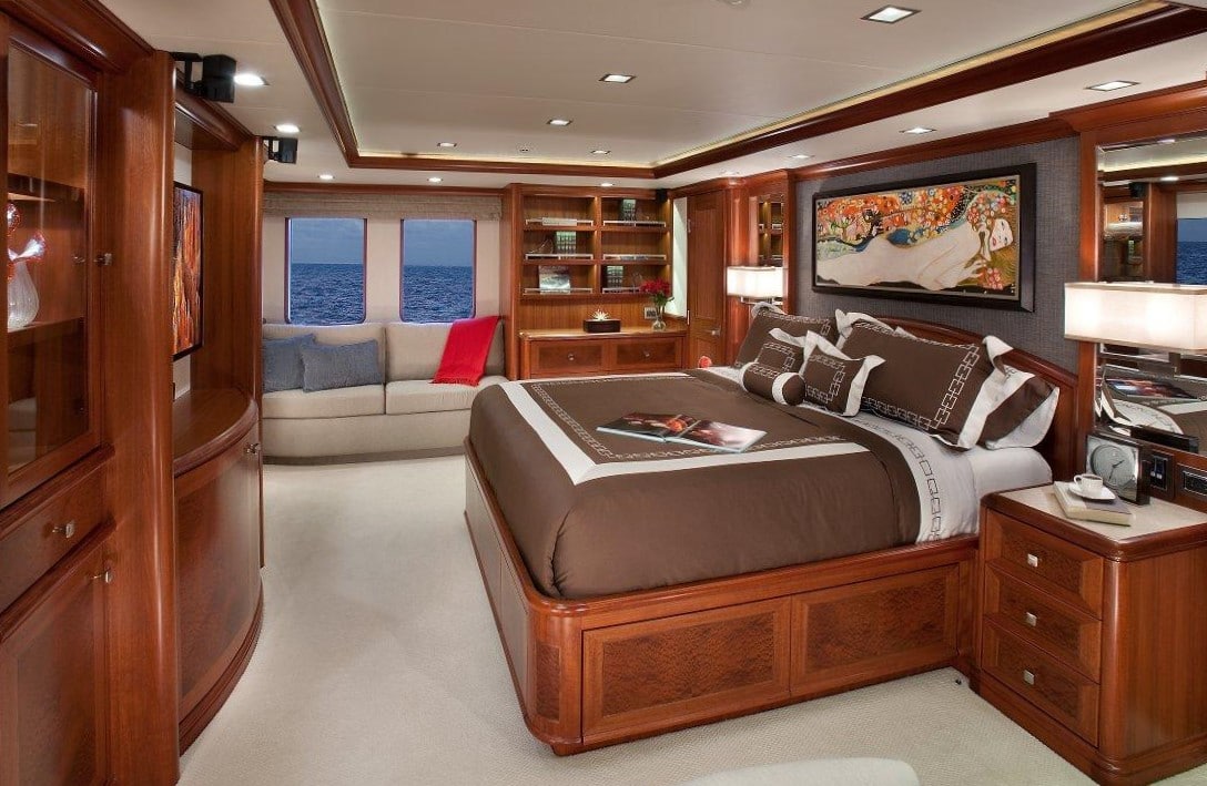Yacht Interior Design Nordhavn 120 Aurora Master Stateroom