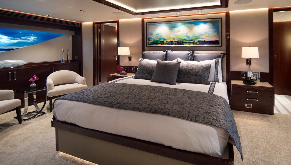 Yacht Interior Design Westport 125 Eccentric Master Stateroom