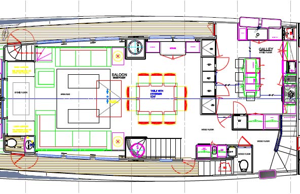 100' Nordhavn Yacht Serenity Floor Plan