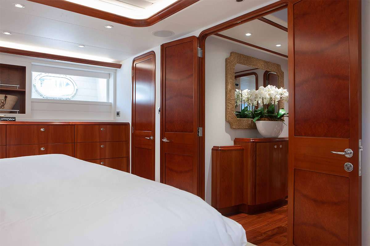 112′ Westport Yacht Montrachet Master Stateroom