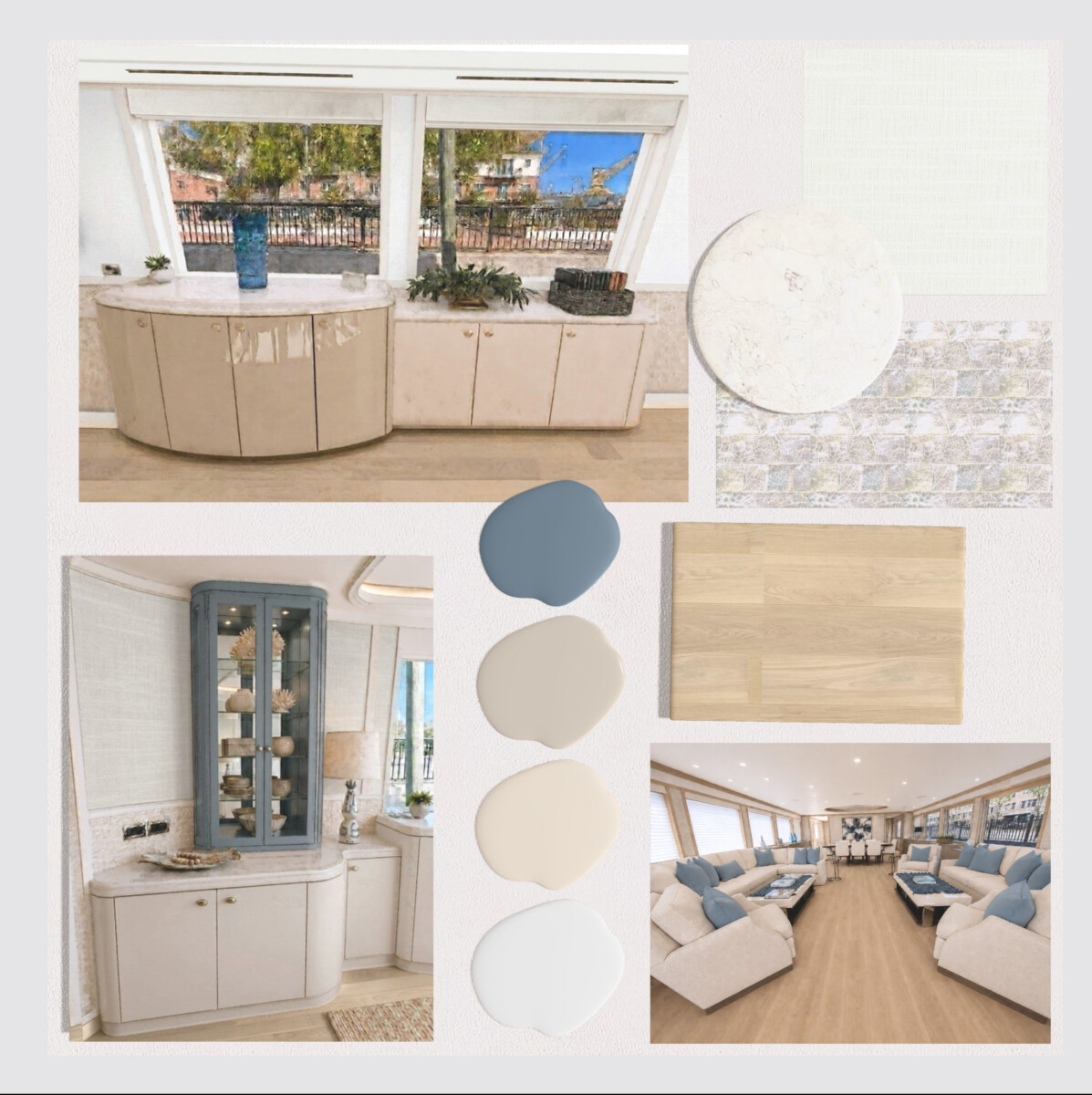 Gratitude Westport main salon mood board