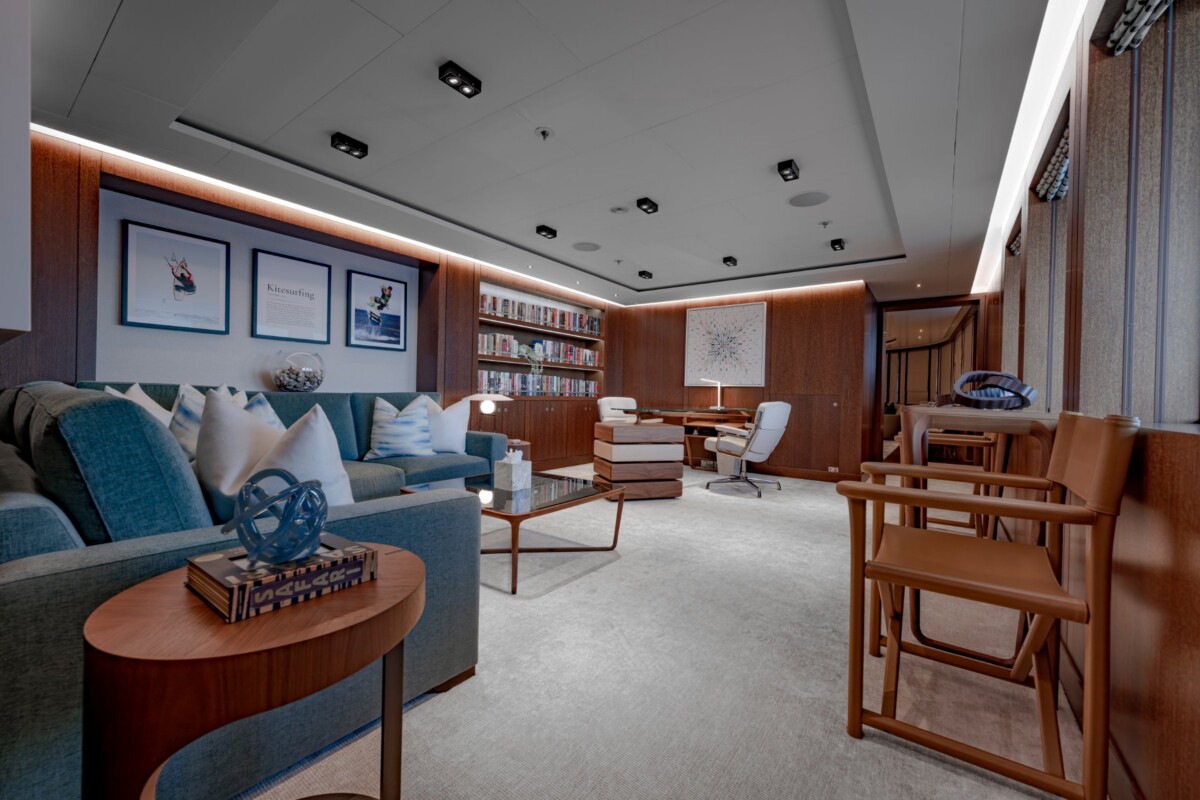 73M Admiral Internet Lounge 73M Admiral yacht internet lounge by Destry Darr Designs