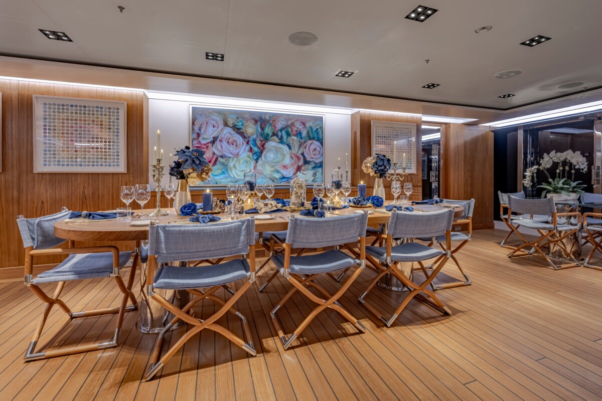 73M Admiral Sky Lounge 73M Admiral yacht sky lounge by Destry Darr Designs