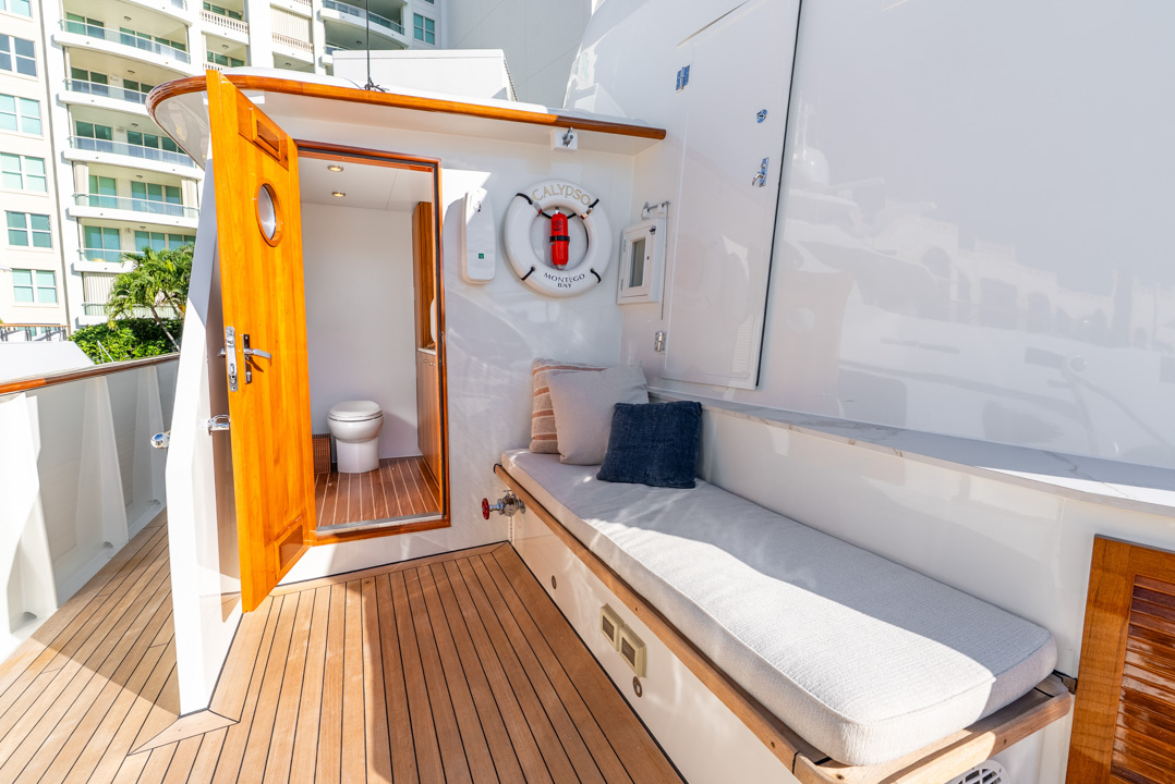 Calypso Feadship sun deck head